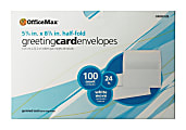 OfficeMax #6 Greeting Card Envelopes, 24Lb White 1 thumbnail image
