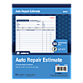 Adams® Auto Repair Estimate Books, 2-Part, 8 7/16" x 10 3/4", White/Canary, 50 Sets Per Book, 6 Books Per Carton 1 thumbnail image