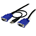 StarTech.com Ultra Thin USB KVM Cable - 6ft KVM Cable - USB KVM Cable - KVM Switch Cable - USB KVM Cable