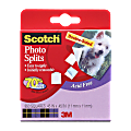 Scotch® Photo Splits Mount Squares, 0.45" x 0.45", White, Pack Of 850
