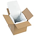 Office Depot® Brand Deluxe Insulated Box Liners, 6"H x 6"W x 6"D, White, Case Of 10