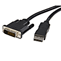 StarTech.com M/M DisplayPort to DVI Video Converter Cable, 6 ft
