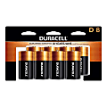 Duracell Coppertop D Alkaline Batteries, Pack Of 8, 3 Hang Hole Packaging