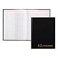 Adams® 12-Column Account Book, 7" x 9 1/4", Black 1 thumbnail image