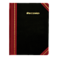 Adams® Record Ledger, 10 3/4" x 8 1/4", Black/Maroon