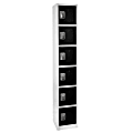 Alpine 6-Tier Steel Locker, 72”H x 12”W x 12”D, Black 1 thumbnail image