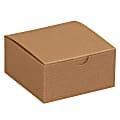 Office Depot® Brand Gift Boxes, 4"L x 4"W x 2"H, 100% Recycled, Kraft, Case Of 100 1 thumbnail image