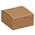 Office Depot® Brand Gift Boxes, 4"L x 4"W x 2"H, 100% Recycled, Kraft, Case Of 100