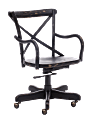 Zuo® Era Union Square Drafting Chair, 34 3/5"H x 19 3/10"W x 17"D, Black