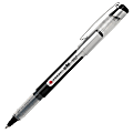 FORAY® Liquid Ink Rollerball Pens With Metal Clips, Medium Point, 0.7 mm, Black Barrel, Black Ink, Pack Of 12 1 thumbnail image