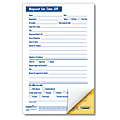 ComplyRight Request For Time Off Forms, 2-Part, 5 1/2" x 8 1/2", White, Pack Of 50