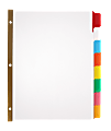Office Depot® Brand Write-On Dividers, 8 Tab, 3 sets, Multicolor