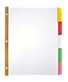Office Depot Brand Write-On Dividers, 5 Tab, 3 sets, Multicolor 1 thumbnail image