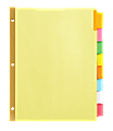 Office Depot® Brand Insertable Tab Dividers, 8-Tab, Buff Paper, Multicolor Tabs, Pack Of 3