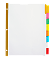 OfficeMax® Brand Insertable Dividers, 8-Tab, White, Pack of 3 Sets 1 thumbnail image