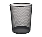OfficeMax® Mesh Waste Container, 5.15 Gallons, Black