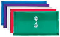 OfficeMax Poly String Envelopes, Check Size, Assorted Colors, 5/Pack 1 thumbnail image