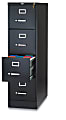 OfficeMax Four-Drawer Commercial Vertical File, 26-1/2" D, Letter Size, Black 1 thumbnail image