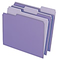 Office Depot® Brand File Folders, Letter Size, 1/3 Cut, Violet, Box Of 100