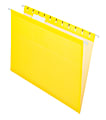 Office Depot® Brand Hanging Folders, Letter Size, Yellow, Box Of 25