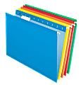 Office Depot® Brand Hanging Folders, 1/5 Cut, 15-3/4" x 9-3/8", Legal Size, Assorted Primary Colors, Box Of 25