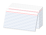 Office Depot® Brand Ruled Index Cards, 5" x 8", White, Pack Of 100 1 thumbnail image