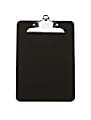 Office Depot® Brand Plastic Clipboards, 15% Recycled, Black