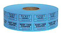 OfficeMax Ticket Rolls Double Blue 1 thumbnail image