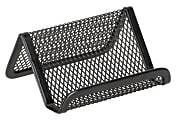 OfficeMax Mesh Business Card Holder, Black