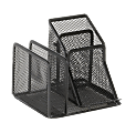 OfficeMax Mesh 2-Sorter Desk Organizer, Black 1 thumbnail image