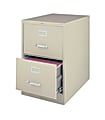 OfficeMax® Commercial Legal Size Vertical File, 2-Drawers, 28 3/8"H x 18"W x 26 1/2"D, Putty 1 thumbnail image
