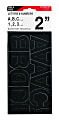 Creative Start® Self-Adhesive Letters, Numbers and Symbols, 2", Helvetica, Black, Pack of 133