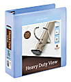 Office Depot® Brand Heavy-Duty View 3-Ring Binder, 3" D-Rings, 54% Recycled, Periwinkle 1 thumbnail image