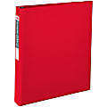 Office Depot® Brand Durable Reference 3-Ring Binder, 1" Round Rings, Red