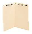 Office Depot® Brand Reinforced Manila Folder With 2 Embossed Fasteners, 1/3-Cut Tabs, Legal Size, Box Of 50
