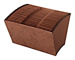 Office Depot® Brand Expanding File, A-Z, 21 Pockets, Legal Size, 1" Expansion, 30% Recycled, Brown 1 thumbnail image