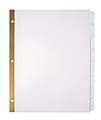 Office Depot® Brand Index Dividers, 8 1/2" x 11", White, 8 Tabs Per Set, Box Of 25 Sets