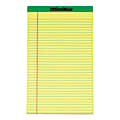 OfficeMax Perforated Pads, 8 1/2" x 14", Legal Ruled, 50 Sheets, 40.2% Recycled, Canary, Pack Of 12 1 thumbnail image