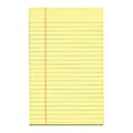 OfficeMax Gummed Pads, 5" x 8", Legal Rule, 50 Sheets, Canary, Pack Of 12