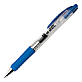 Avery® eGEL® Retractable Pen, Medium Point, 0.7 mm, Acid-Free, Clear Barrel, Blue, Pack Of 12
