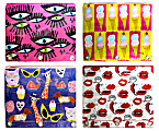 Inkology Bouffants & Broken Hearts Binder Pencil Pouches, Assorted Colors, Pack Of 8 Pouches 1 thumbnail image