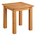 Linon Clemmett Wood Outdoor Furniture Side Table, 22"H x 20"W x 20"D, Teak