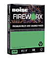 Boise® FIREWORX® Multi-Use Color Paper, Letter Size (8 1/2" x 11"), 24 Lb, 30% Recycled, FSC® Certified, Emerald Thunder, Ream Of 500 Sheets
