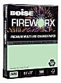 Boise® FIREWORX® Colored Multi-Use Print & Copy Paper, Letter Size (8 1/2" x 11"), 24 Lb, 30% Recycled, FSC® Certified, Popper-Mint Green, Ream Of 500 Sheets
