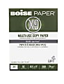 Boise® X-9® Multi-Use Printer & Copy Paper, 1 Ream, White, Letter (8.5" x 11"), 500 Sheets Per Ream, 24 Lb, 92 Brightness