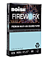 Boise® FIREWORX® Colored Multi-Use Print & Copy Paper, Ledger Size (11" x 17"), 20 Lb, 30% Recycled, FSC® Certified, Bottle Rocket Blue, Ream Of 500 Sheets