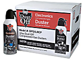 Falcon Safety Dust Off DPSXLRCP Compressed Gas, 10 Oz, Pack Of 12