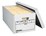 OfficeMax Medium-Duty Storage Boxes, Letter Size, 24" x 12" x 10", White, Pack Of 12 1 thumbnail image