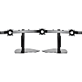 Chief Widescreen Horizontal Triple Monitor Mount Table Stand - For Displays 10-24" - Black - 90 lb Load Capacity - Desktop - Black