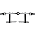 Chief Widescreen Horizontal Triple Monitor Mount Table Stand - For Displays 10-24" - Black - Stand - for 3 LCD displays - steel - black - screen size: 10"-24" - desktop